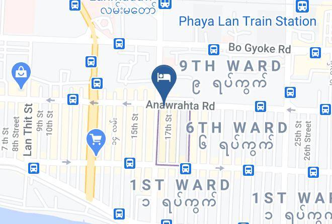 Yangon West - Best Western Chinatown Hotel Maps