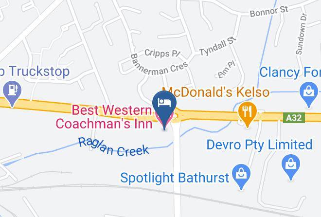 Bathurst Regional - Best Western Coachman's Inn Motel Maps