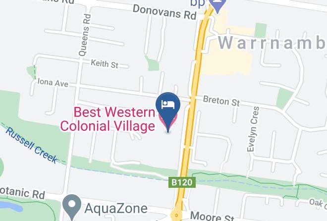 Warrnambool - Best Western Colonial Village Motel Maps