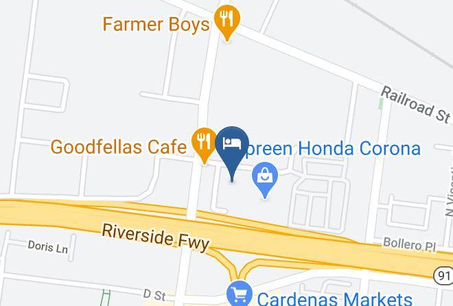 Riverside - Best Western Corona Maps