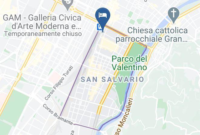 Best Western Crystal Palace Hotel Torino Map