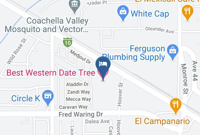 Riverside - Best Western Date Tree Hotel Maps