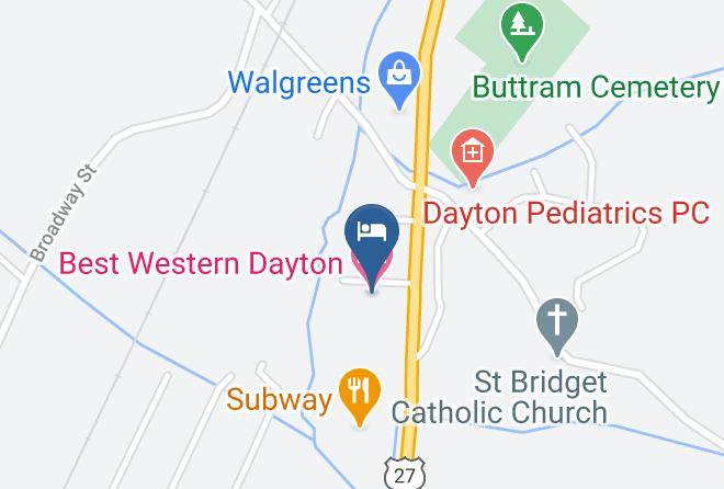 Rhea - Best Western Dayton Maps