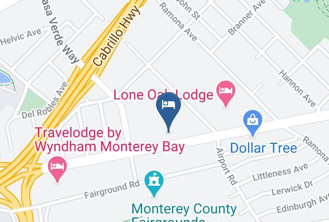 Monterey - Best Western De Anza Inn Maps
