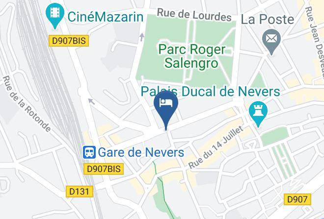 Nievre - Best Western De Diane Maps