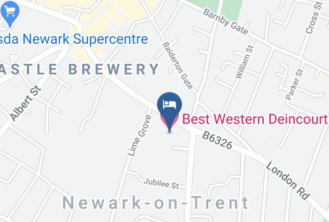 Notts - Best Western Deincourt Hotel Maps