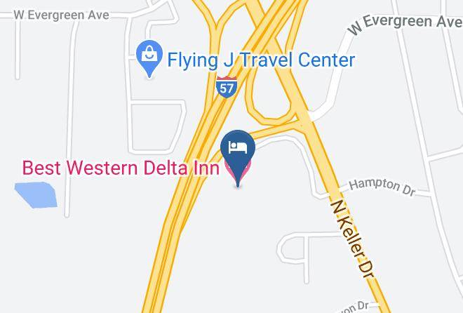 Effingham - Best Western Delta Inn Maps