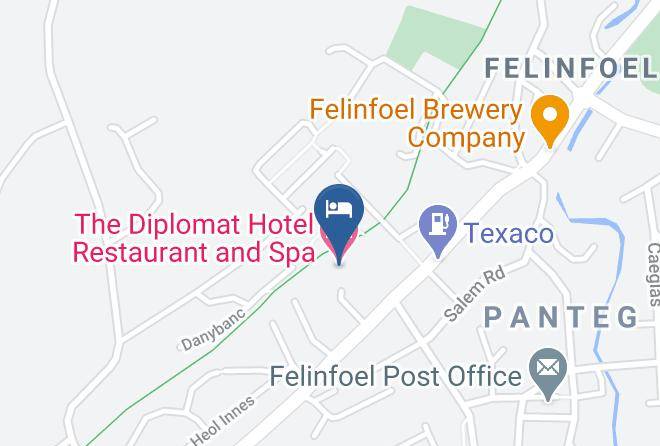 Carmarthenshire - The Diplomat Hotel Restaurant And Spa Maps