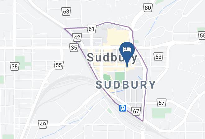 Best Western Downtown Sudbury Centreville Map