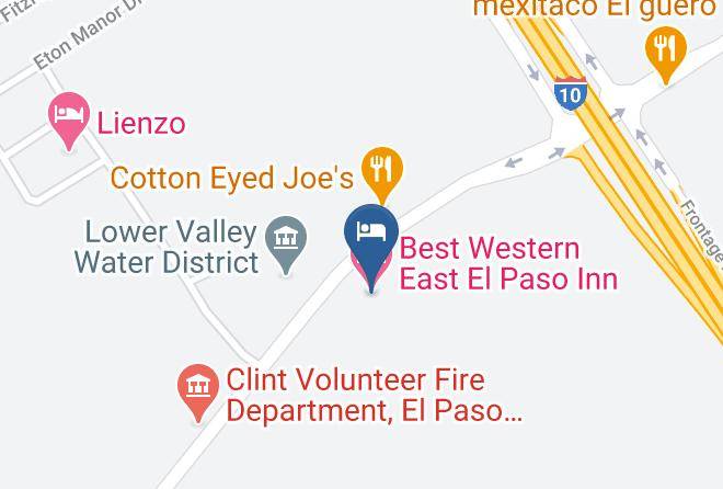 El Paso - Best Western East El Paso Inn Maps