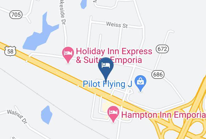 Emporia City - Best Western Emporia Maps