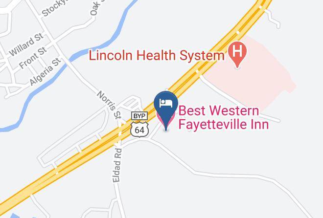 Lincoln - Best Western Fayetteville Inn Maps
