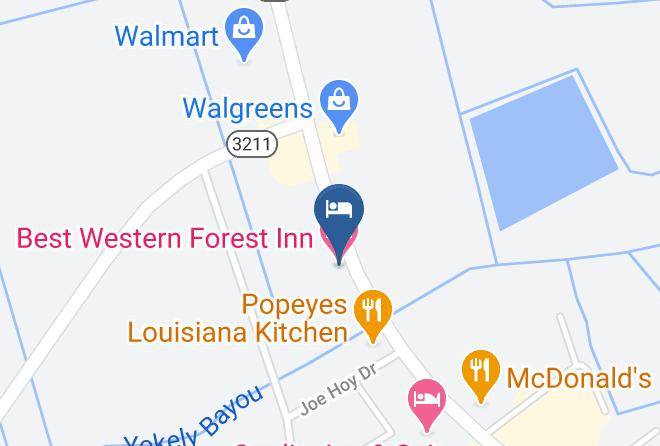 Best Western Forest Inn Map