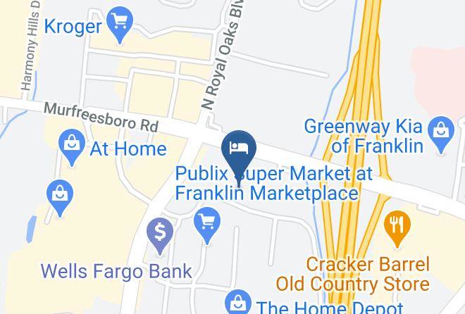 Best Western Franklin Inn Map
