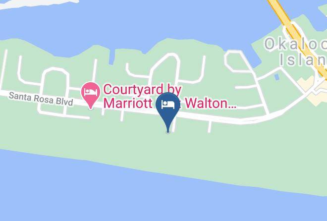 Okaloosa - Beal House Fort Walton Beachfront Tapestry Collection By Hilton Maps