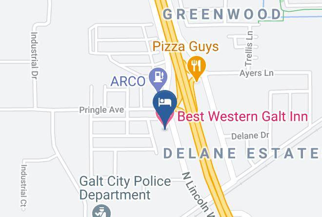 Sacramento - Best Western Galt Inn Maps