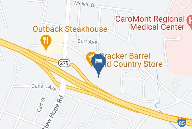 Gaston - Best Western Gastonia Maps