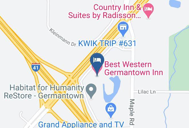 Washington - Best Western Germantown Inn Maps