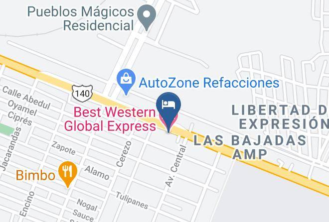 Veracruz - Best Western Global Express Maps
