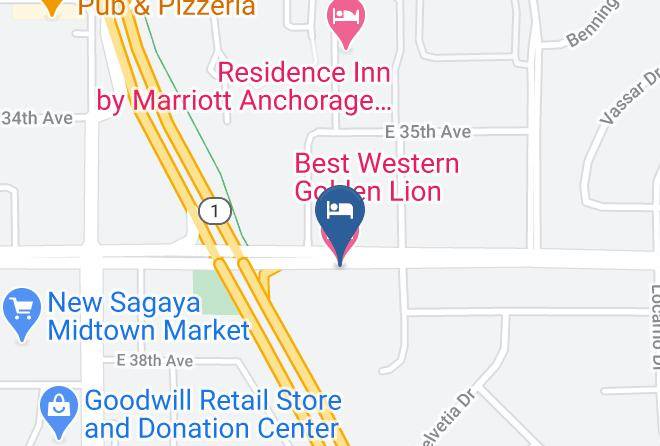 Anchorage Borough - Best Western Golden Lion Hotel Maps