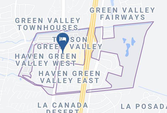 Best Western Green Valley Inn Map