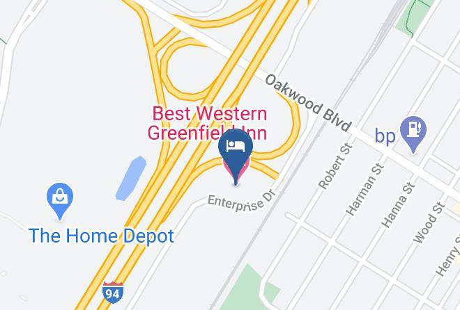Wayne County - Best Western Greenfield Inn Maps