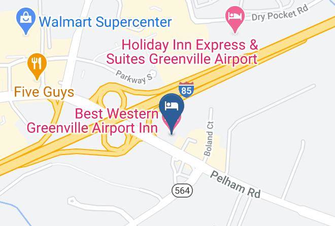 Greenville - Best Western Greenville Airport Inn Maps