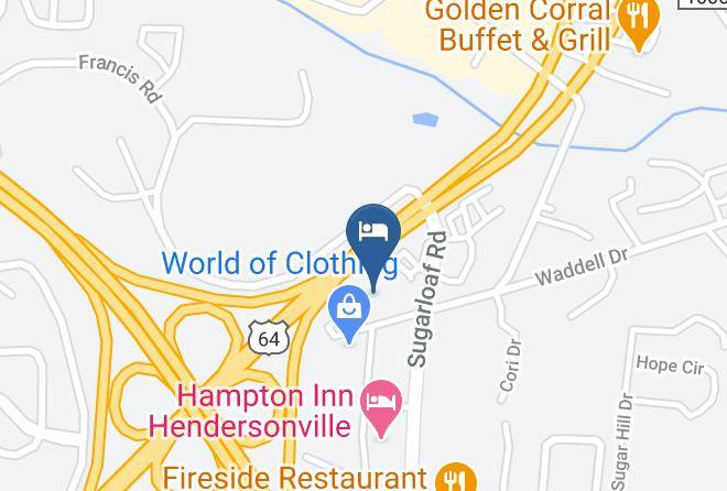 Henderson - Best Western Hendersonville Inn Maps