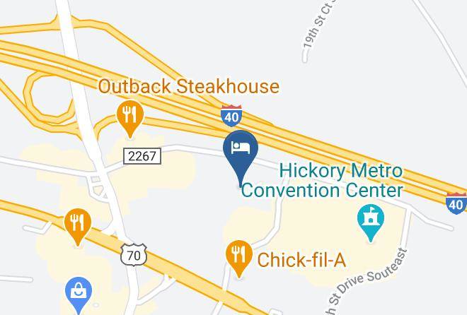 Best Western Hickory Map