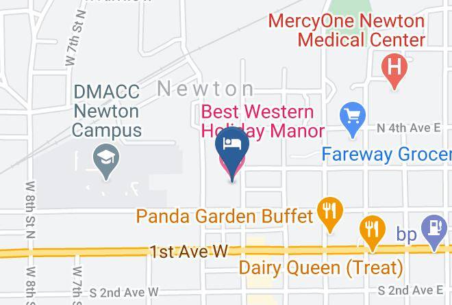 Best Western Holiday Manor Map