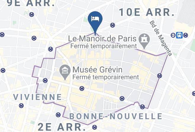 Paris - Best Western Hotel Anjou Lafayette Opera Maps
