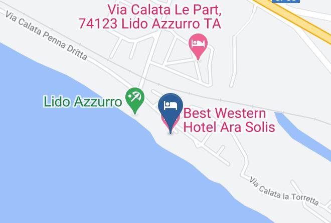 Taranto - Best Western Hotel Ara Solis Maps