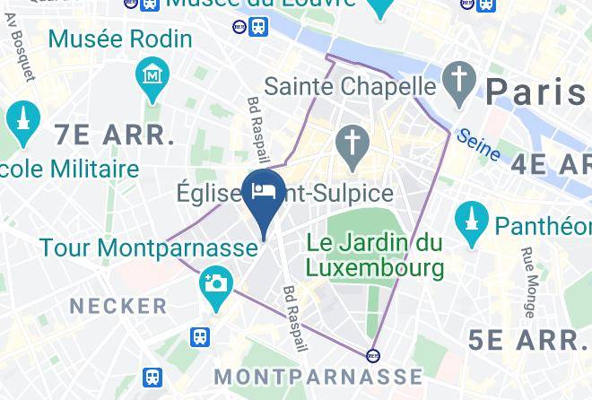 Best Western Hotel Aramis Saint Germain Map