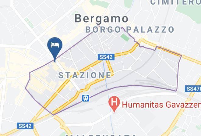Bergamo - Best Western Cappello D'oro Maps