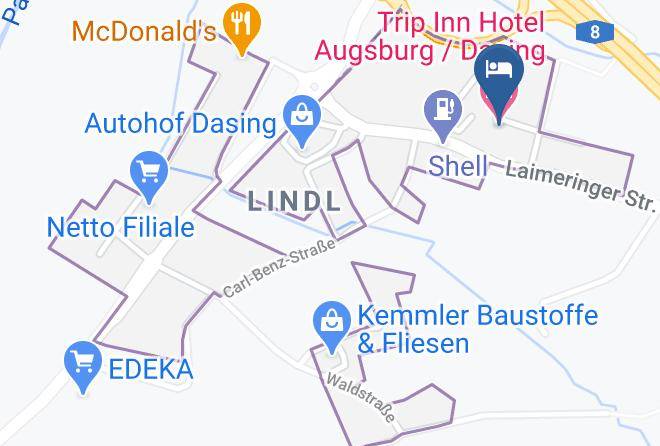 Aichach Friedberg - Trip Inn Hotel Augsburg Dasing Maps