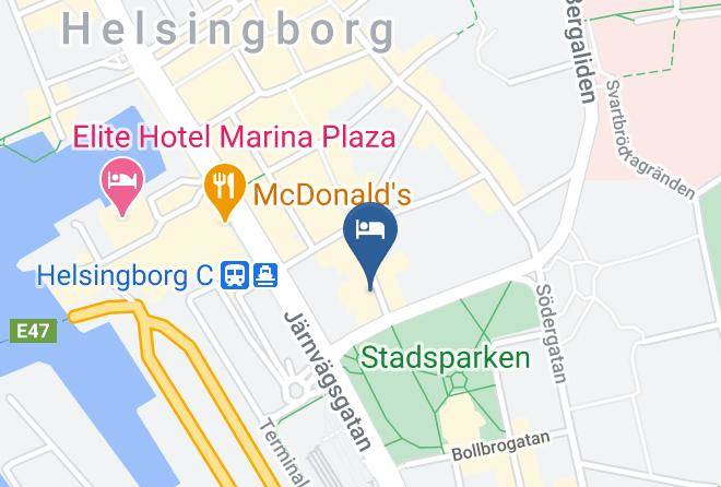 Helsingborg - Hotell Stadsparken Maps