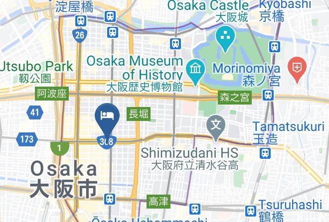 Osaka City Chuo Ward - Best Western Hotel Fino Osaka Maps