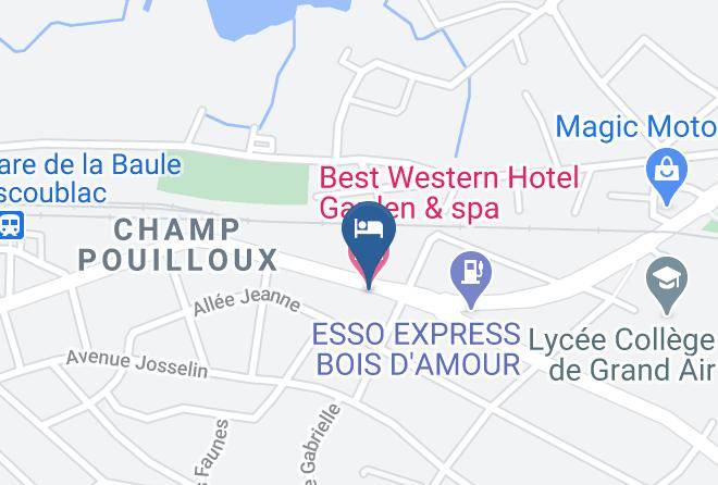 Loire Atlantique - Best Western Hotel Garden & Spa Maps