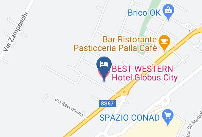 Forli - Best Western Hotel Globus City Maps