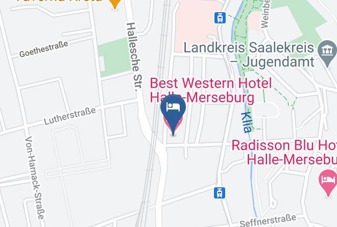 Saalekreis - Best Western Hotel Halle Merseburg Maps