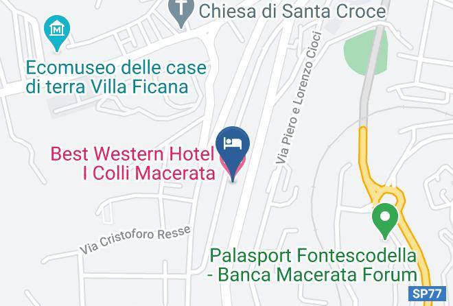 Macerata - Best Western Hotel I Colli Macerata Maps
