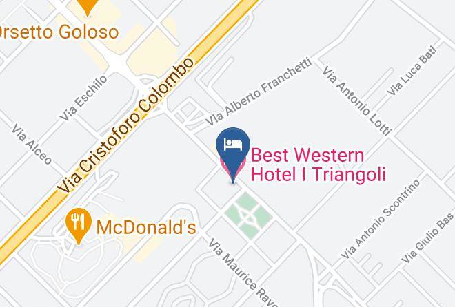 Rome - Best Western Hotel I Triangoli Maps