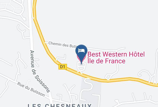 Best Western Hotel Ile De France Map