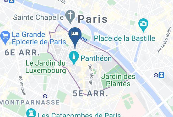 Paris - Best Western Le Jardin De Cluny Maps