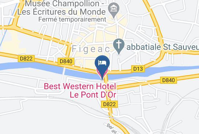 Lot - Best Western Hotel Le Pont D'or Maps