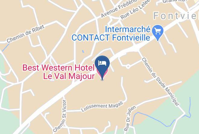 Bouches Du Rhone - Best Western Hotel Le Val Majour Maps