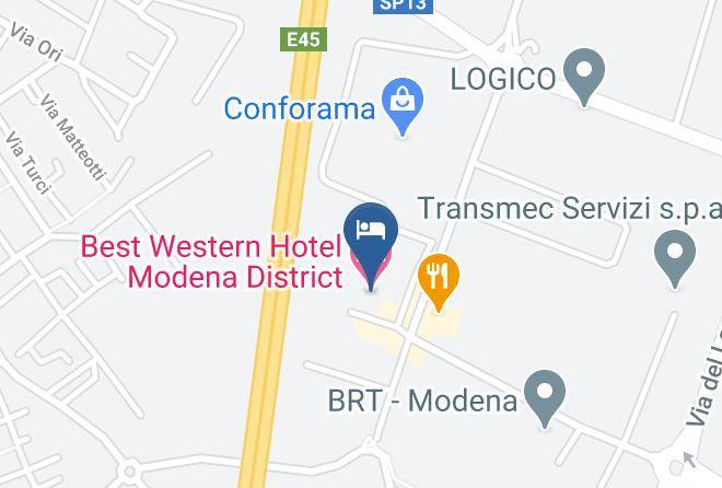 Modena - Best Western Hotel Modena District Maps