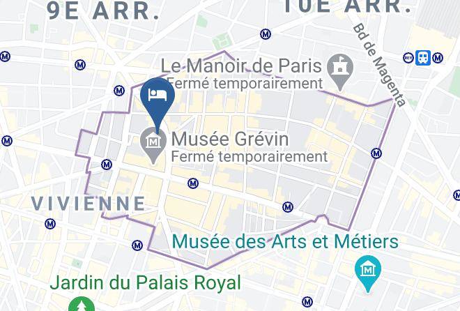 Best Western Hotel Opera Drouot Map