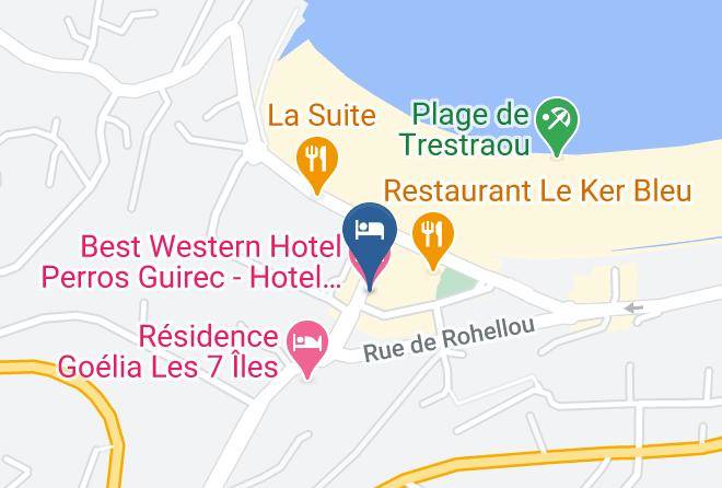 Cotes D Armor - Best Western Hotel Perros Guirec Hotel & Spa Les Bains Maps