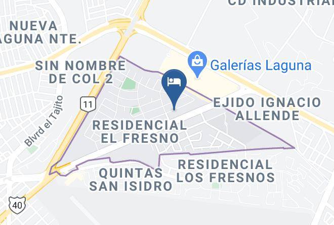 Torreon - Best Western Hotel Posada Del Rio Express Maps